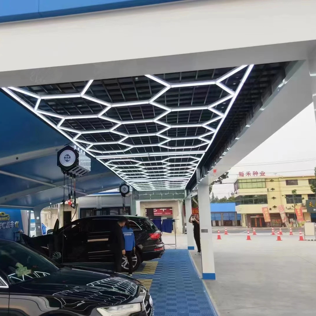 led light industrial warehouse  garage light ceiling modern forgarage door glasses honeycomb