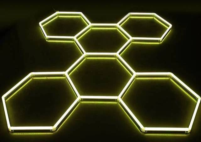 Hanging Hexagon Light Detailing Led Home Modular Ceiling Garage Hexagonal Led Light