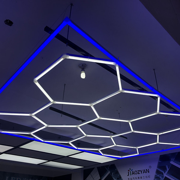 OEM/ODM modern rgb hexagonal magnetic led light fixtures pile Hexagonal led indoor for restaurant