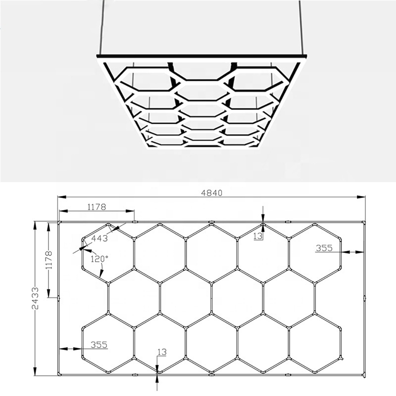 New China Manufacturer car Hex Detailing Light Outdoor Garage Lights garage workshop lighting