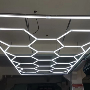 customize hexa garage wall led suspended lind light wall lamp panels, rgbic led hexagonal