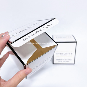 Luxury custom paper boxes for candles gift set with matches wholesale candle boxes