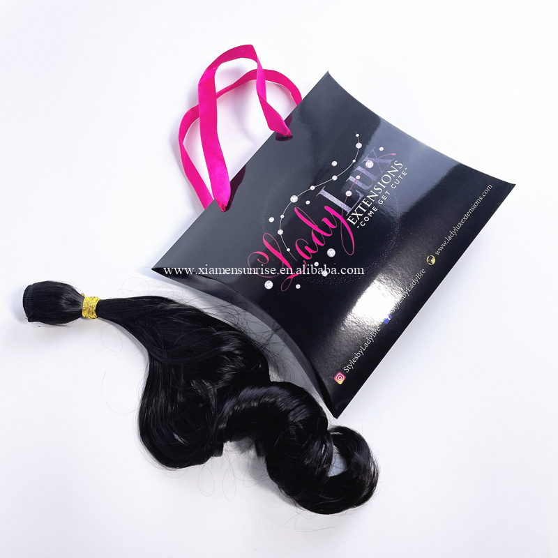 Hair extension wig packaging box custom printed wig packaging custom wig packaging design