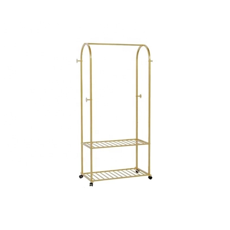 Creative Modern Style Free Standing Multi-functional Metal Hall Entryway Floor Clothes Stand Hanger coat  racks