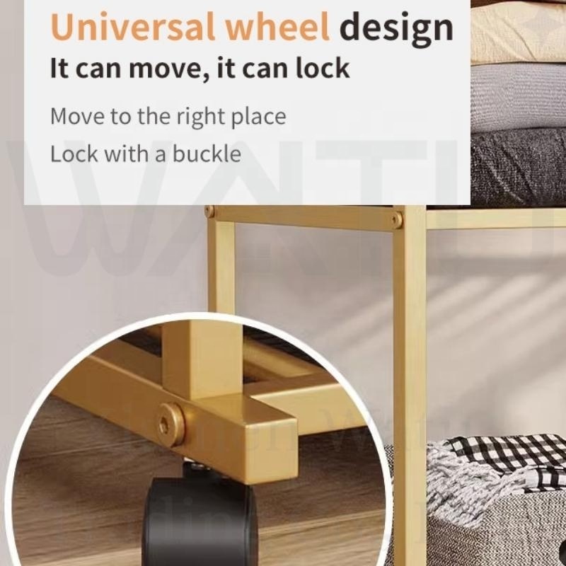 Creative Modern Style Free Standing Multi-functional Metal Hall Entryway Floor Clothes Stand Hanger coat  racks