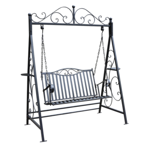 High Quality Swing Chair Garden 2 Seat Patio Swings Metal Patio Wrought Iron Antique Outdoor Furniture Farmhouse Meta Iron 1pcs