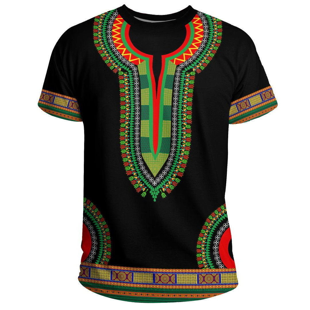 Top Quality T Shirt Men Libya Dashiki Print T Shirt For Men Custom Logo Support Dropshipping Men T Shirts Oversized High Quality