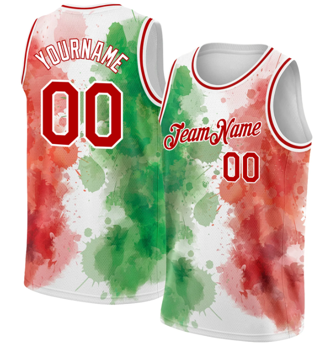 Personalized Custom Mexico Stylish Basketball Jerseys Reversible Men's Mesh Athletic Basketball Jersey Single for Team Scrimmage