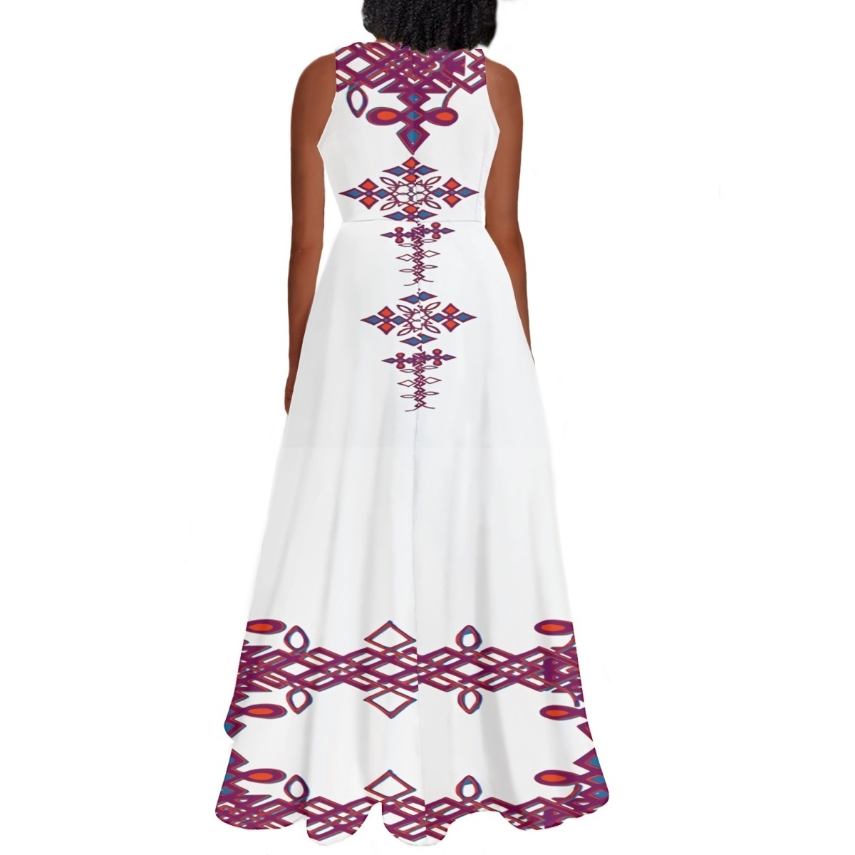 Maxi Dresses Sundress Full ERITREA Tribal Print Maxi Dresses For Plus Size Women Wholesale Elegant Dresses Women Evening