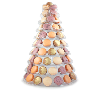 1-10 tiers macarons tower front-face macaron packaging 10 tier macaron display tower macaroon stand for wedding