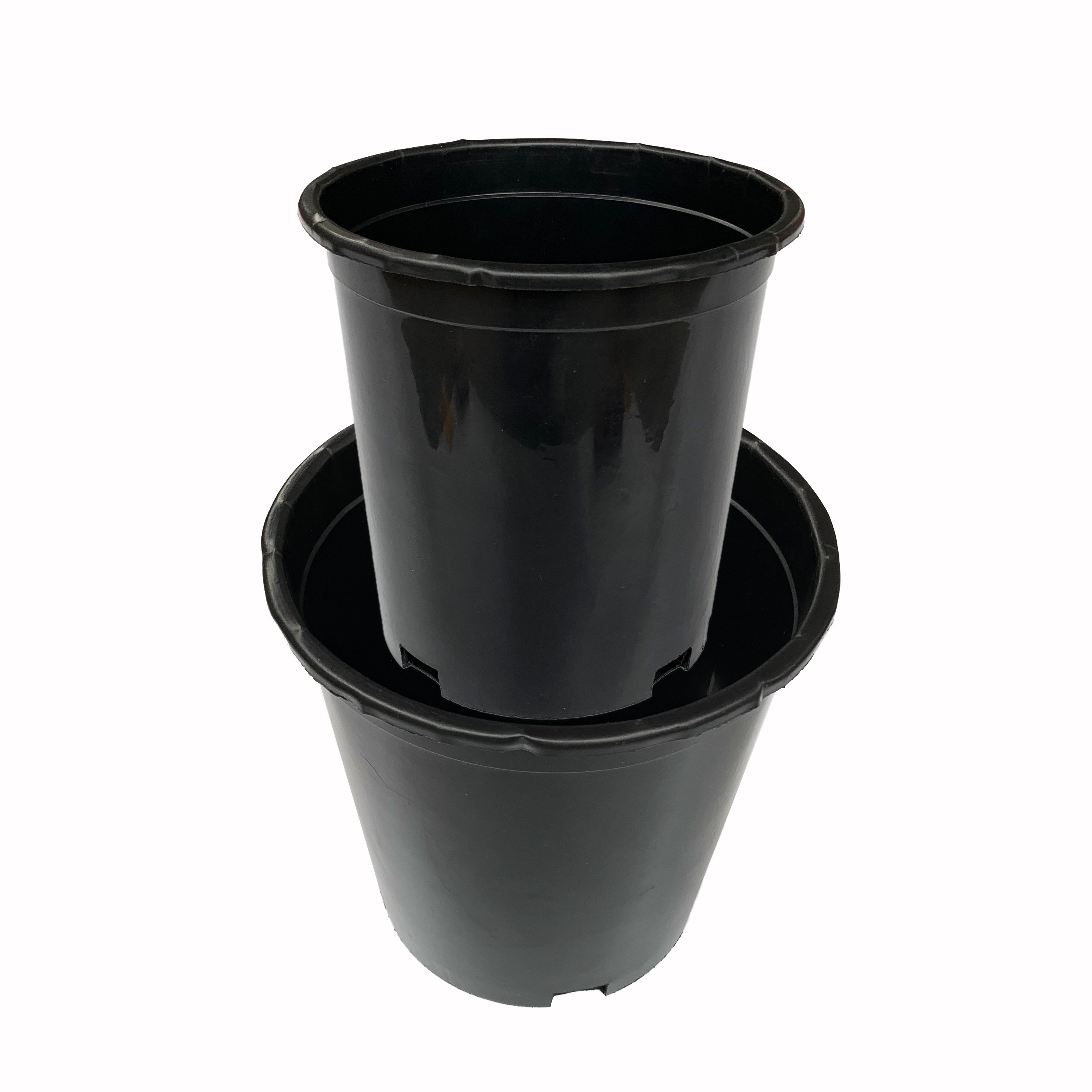 Durable Hard plastic 1 gallon pot black flower plant pots big nursery pots of PP/HDPE