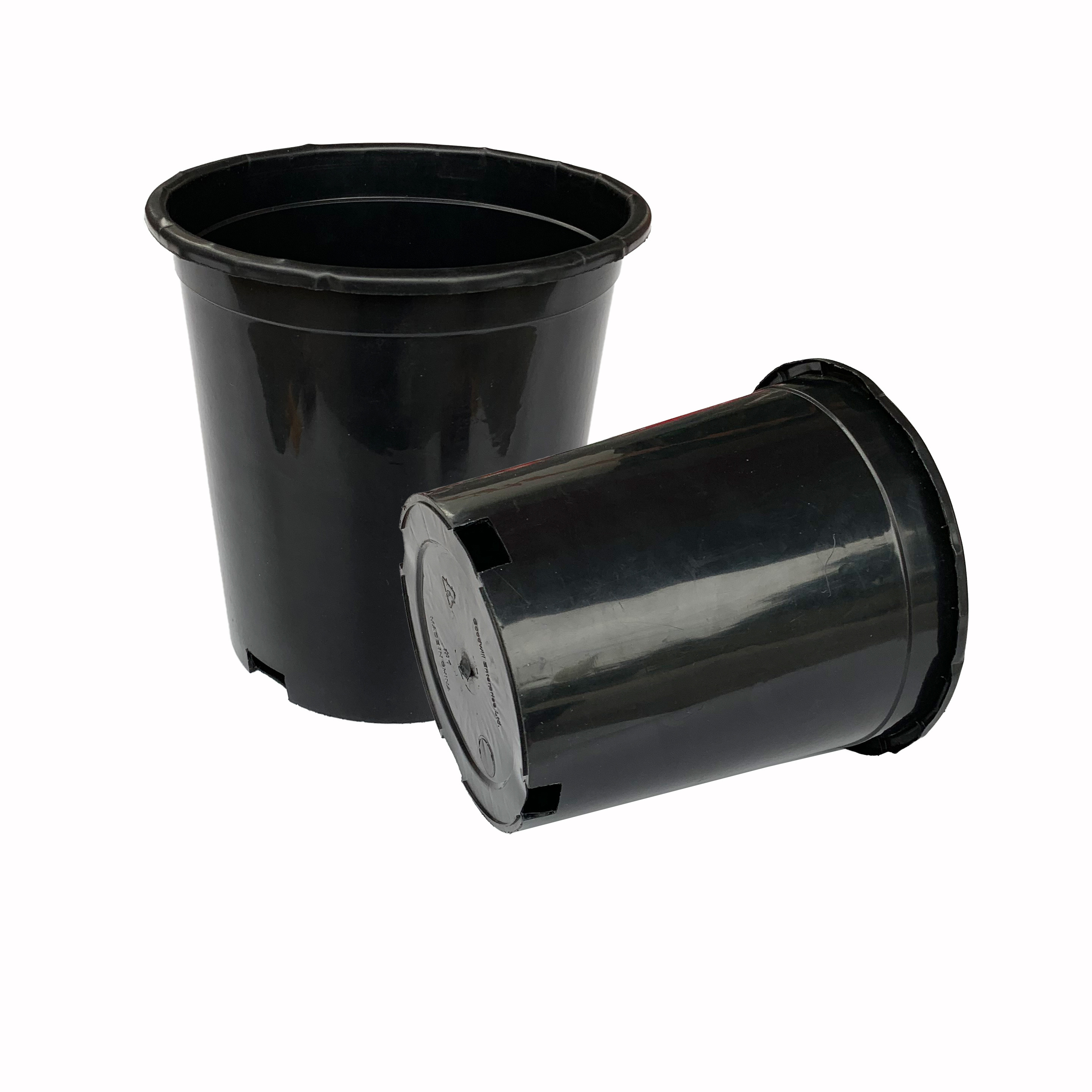 Durable Hard plastic 1 gallon pot black flower plant pots big nursery pots of PP/HDPE