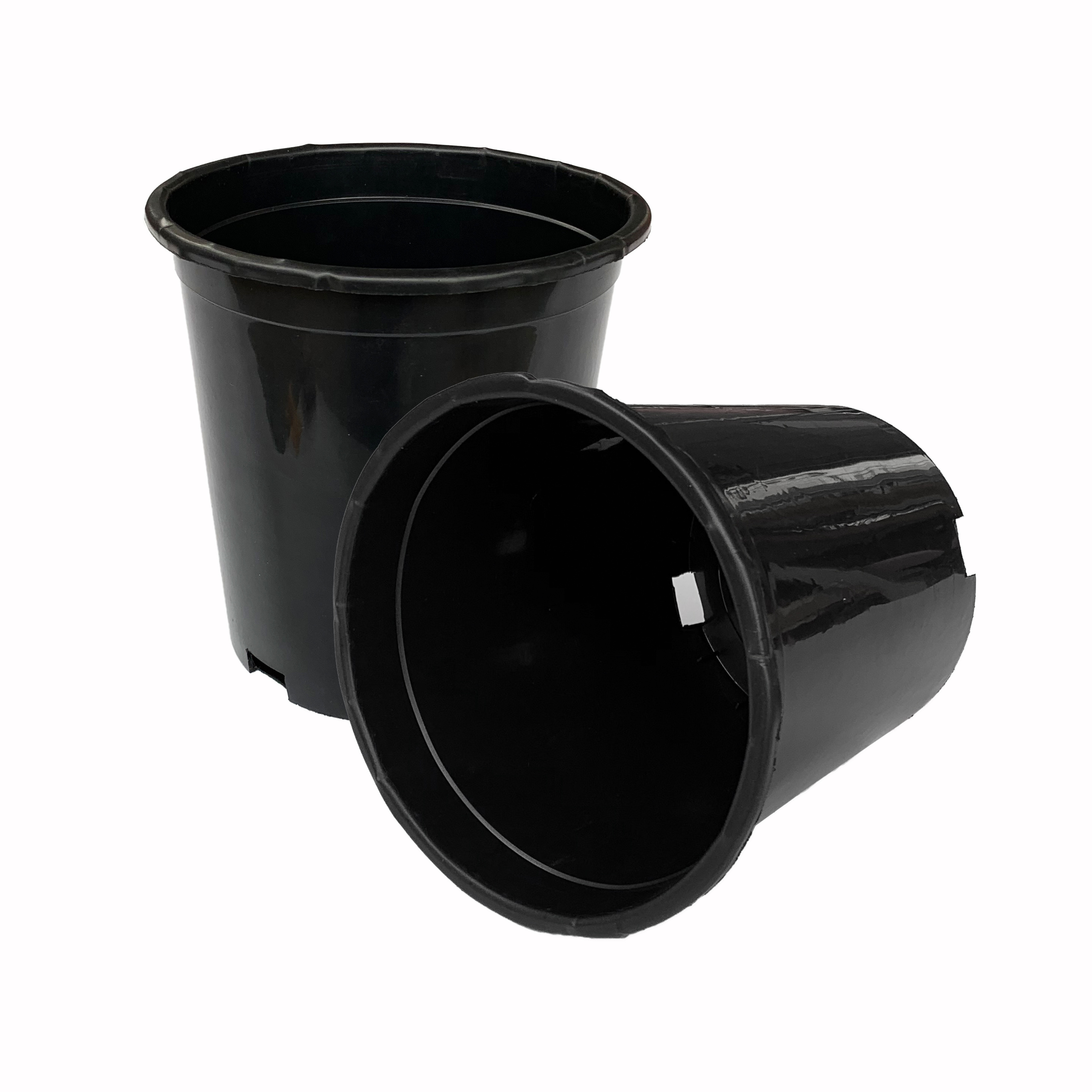 Durable Hard plastic 1 gallon pot black flower plant pots big nursery pots of PP/HDPE