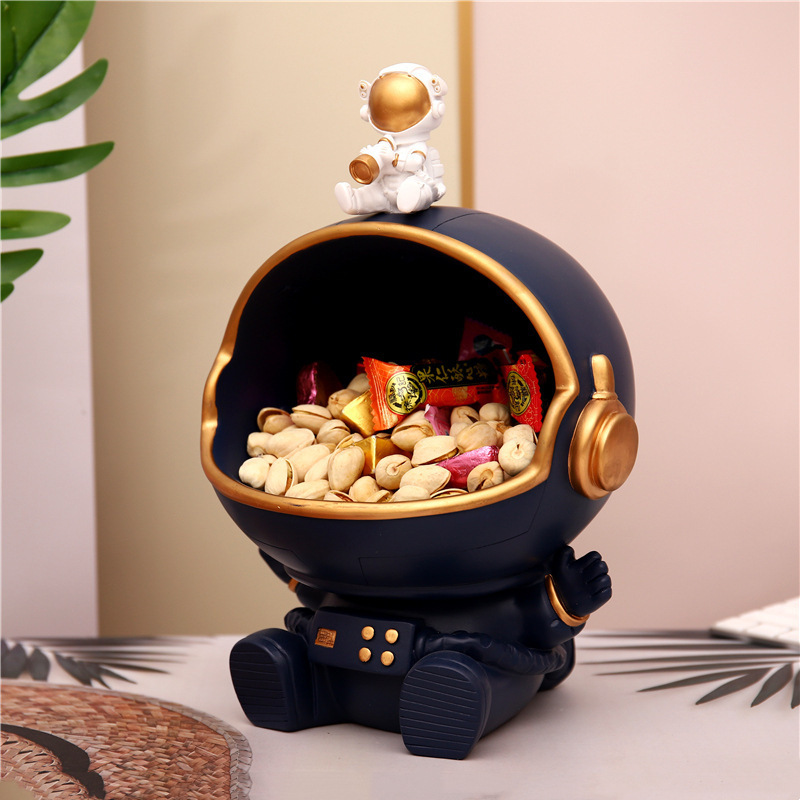 Modern light luxury astronaut storage items porch keys snacks storage tray home living room astronaut decorations