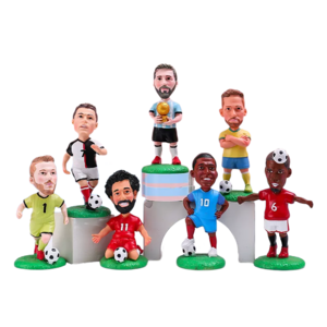 Wholesale creative blind box gift football star cartoon figures hand do blind box fans souvenir figures