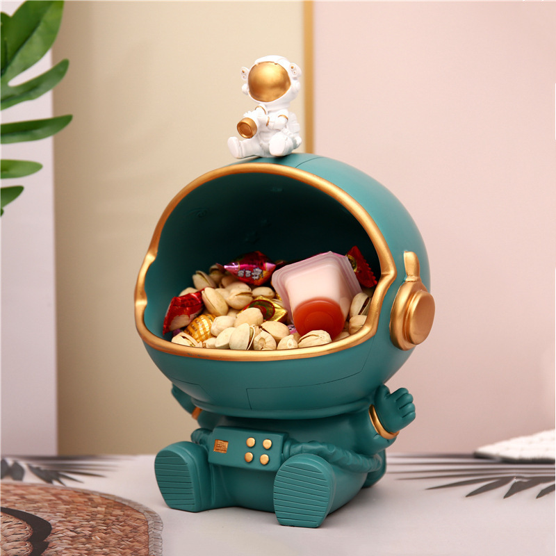 Modern light luxury astronaut storage items porch keys snacks storage tray home living room astronaut decorations