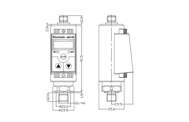 Chemical Industry Intelligent Digital Water Pressure Electronic Controller Smart Pressure Switch