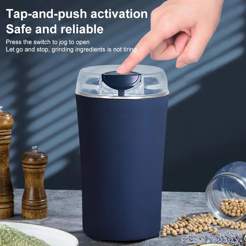 Cheap Automatic Spice Nuts Grains Mill Mini Grinder Stainless Steel Electric Coffee Grinder With detachable Big Cup