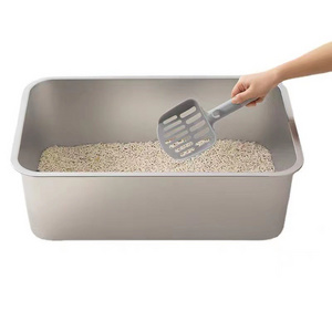 Xianchanpets Large Size Pet Products Outdoor Cleaning Toilet Stainless Steel Cat Litter Box