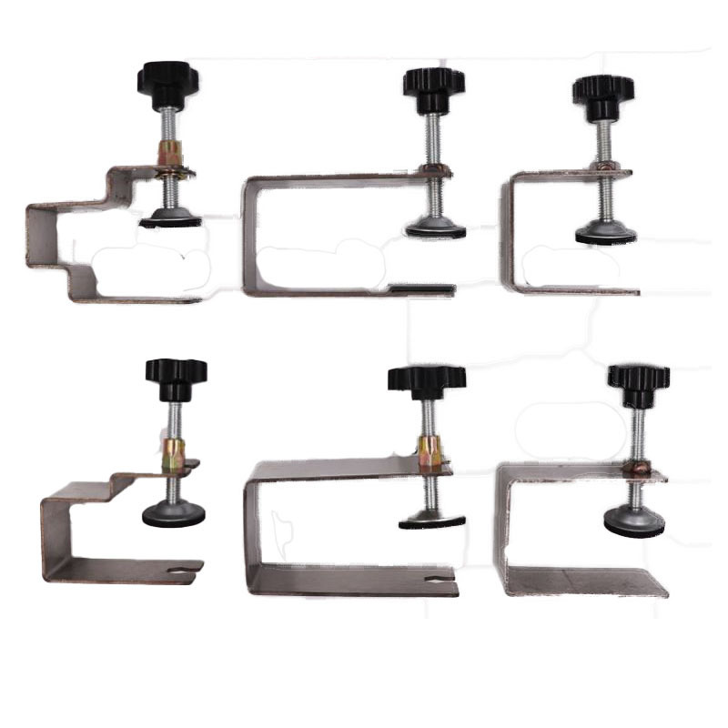 Wholesales Furniture Cabinet Desk Mount Fixing Clips Jig Accessories C Clamp Steel Drawer Front Installation Customized Clamps