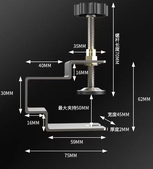 Stainless Steel Cabinet Tool Drawer Front Installation Fixing Clamp Adjustable Woodworking Jig Home Furniture Accessories