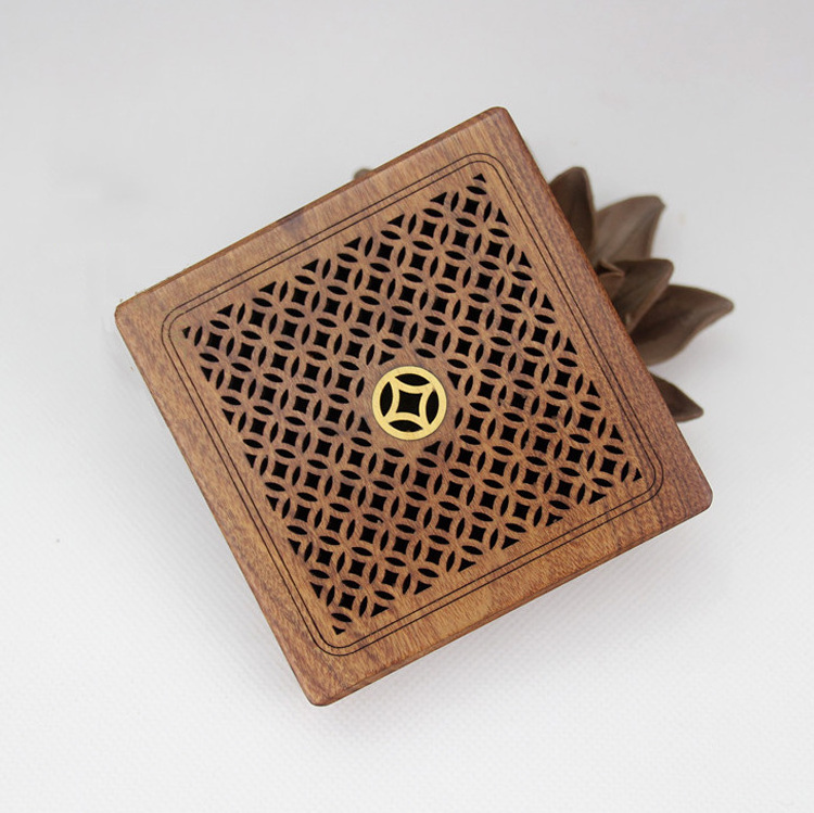 Hot selling square Incense coil burner wood bakhoor burner