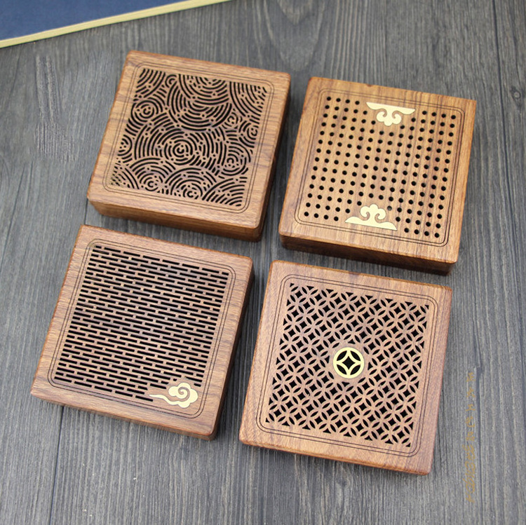 Hot selling square Incense coil burner wood bakhoor burner