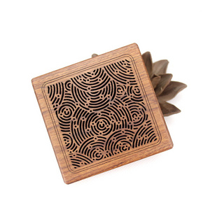 Hot selling square Incense coil burner wood bakhoor burner