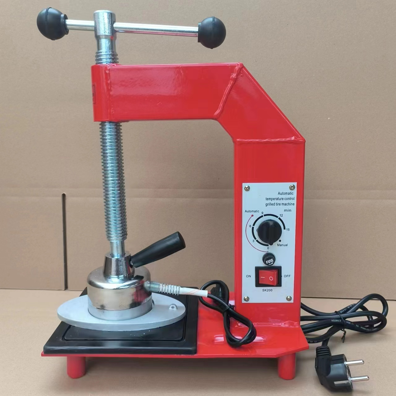 Automatic temperature control 220V Electric Tube Tyre Repair Patch Machine/tire Vulcanizer