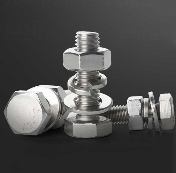 Good quality high strength 10mm stainless steel hex head nut and bolt set