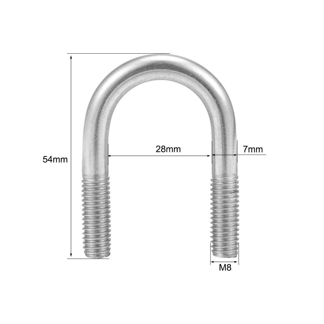 China Supplier M8 Stainless Steel DIN 3570 U Bolt for Power Fitting