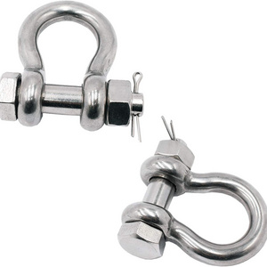 Bow Anchor D Shackle Stainless Steel 316 Dee Ring Forged Bolt Type Shackle Marine Hardware