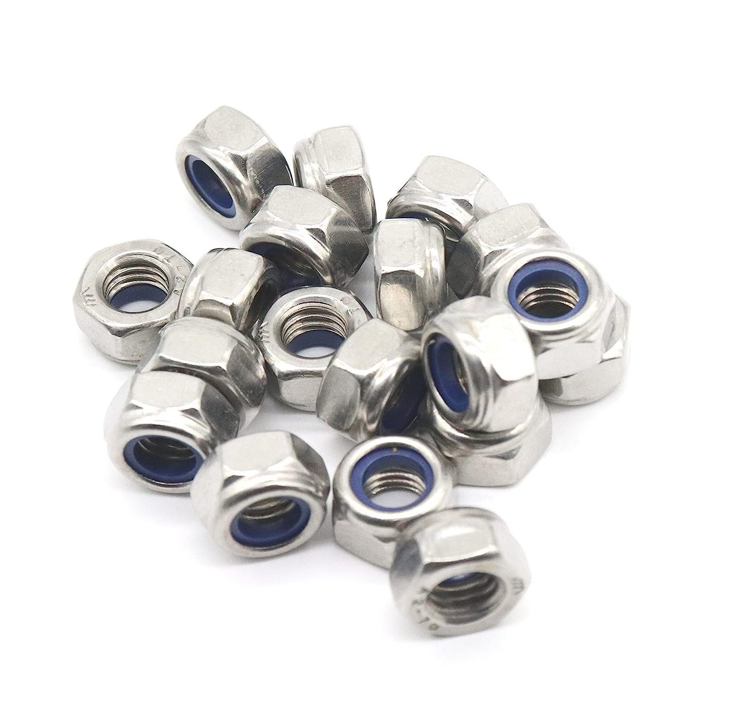 Inserted Hex Self Clinching Silver Nut M8 Stainless Steel Nylon Lock Nuts