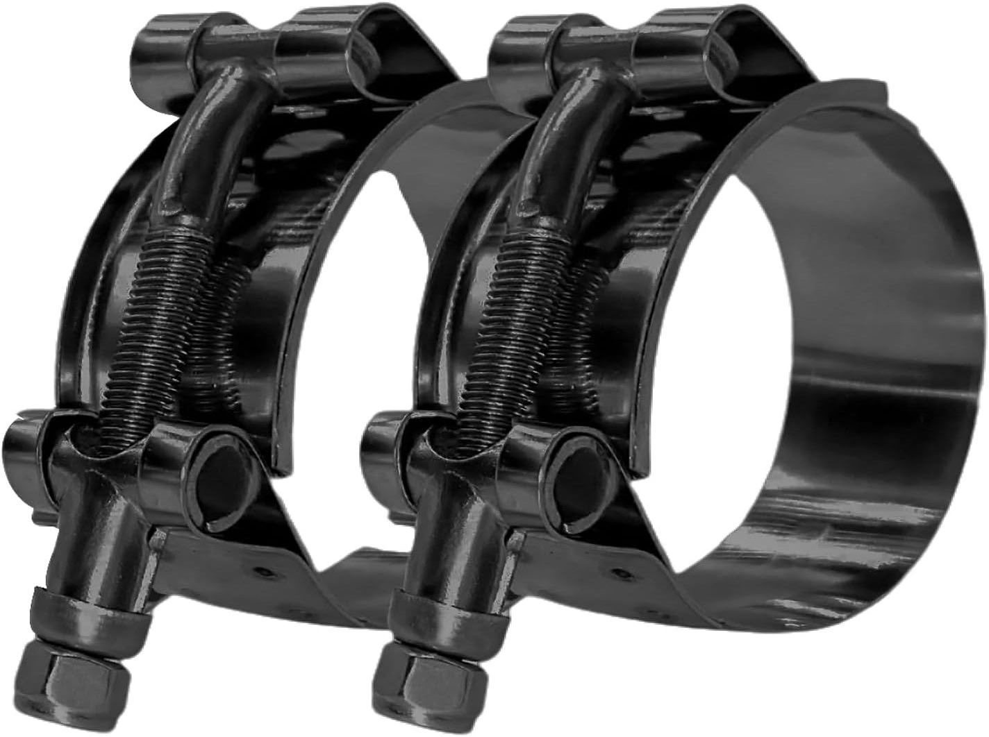 Durable and Reliable Hose Clamps for Secure Connections Black Stainless Steel T-Bolt Hose Clamps