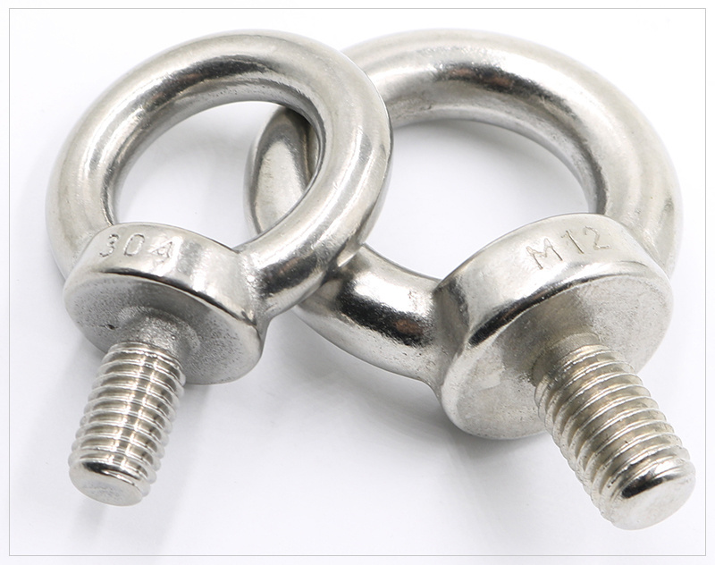 Manufacturers stainless steel metric din580 m3 m4 m5 m8 m10 m12 c15 A2 machinery concrete swivel ring lifting eyebolt eye bolt