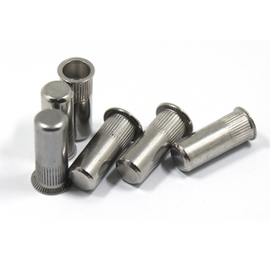 304 stainless steel closed countersunk head blind Knurled flat head vertical grain blind hole Insert rivet nuts