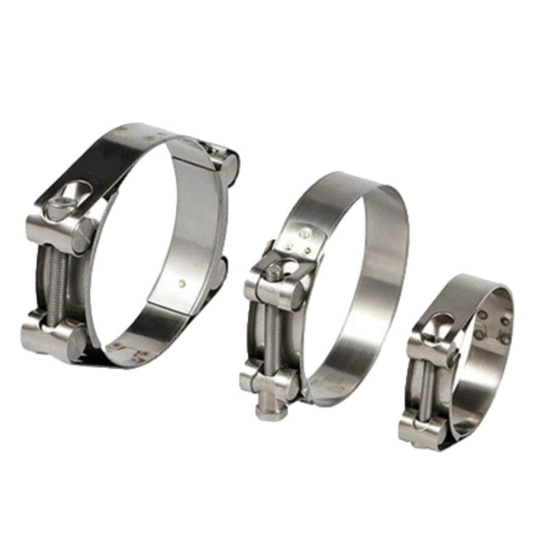 Adjustable Heavy Duty 304SS Stainless Steel Strong Throat Band Single T Bolt Hose Slot Clamps