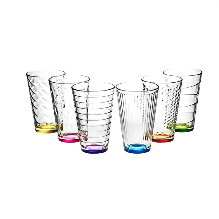 China Hot Sale 10oz Crystal Cut Frosted Glass Tumbler With Good Price