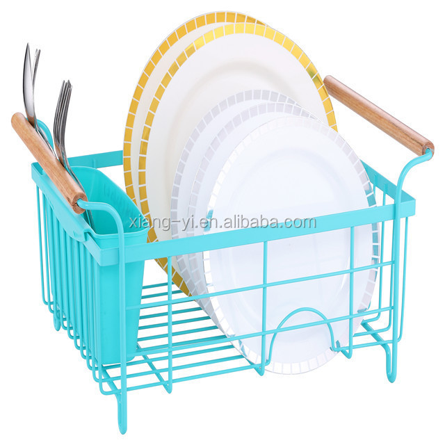 Single layer stainless steel paint baking bowl rack draining rack drying dishes and bowls storage box kitchen shelf