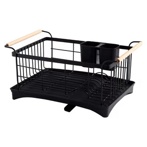 Single layer stainless steel paint baking bowl rack draining rack drying dishes and bowls storage box kitchen shelf