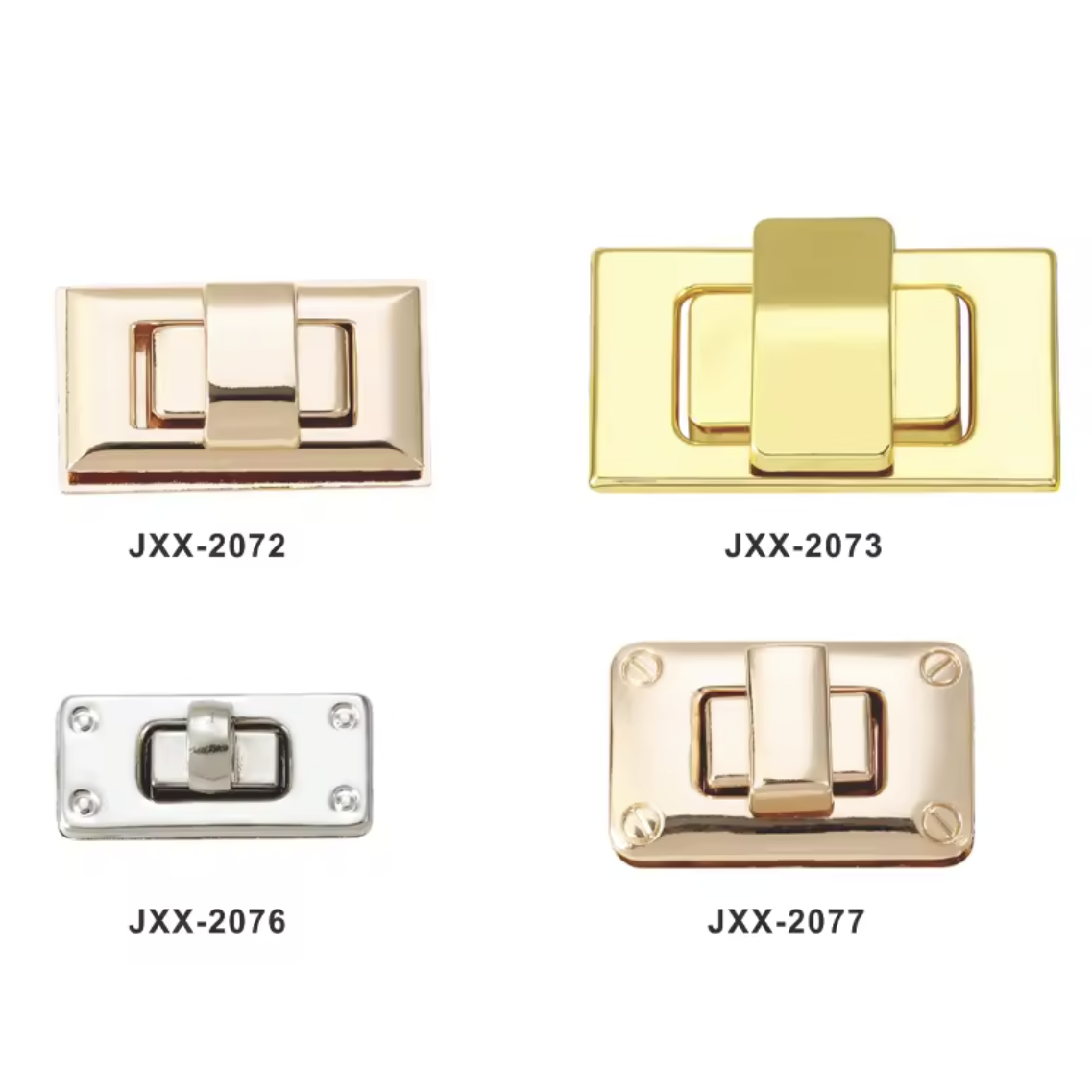 Fashion Handbag Metal Turn Lock Other Bag Parts Accessories Square Twist Lock For Leather Purse Hardware