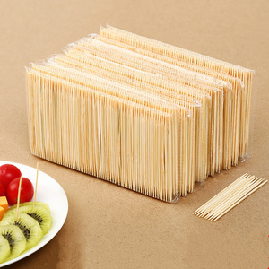 100% natural bamboo material disposable toothpick double headed wood toothpicks