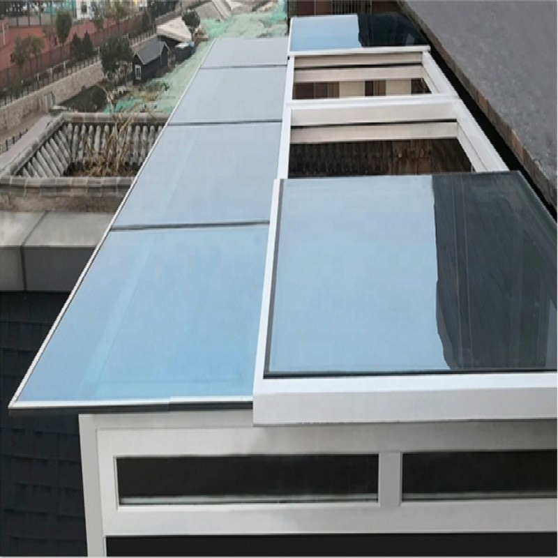 Fiber Glass Horizontal Aluminium Frame Automatic Sliding Window For Flat Roofs