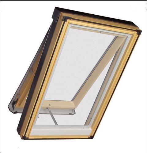 Top Hung Pine Roof Window with Flashing Kit for Loft Window and Rooflight