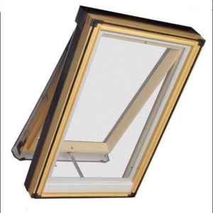 Top Hung Pine Roof Window with Flashing Kit for Loft Window and Rooflight