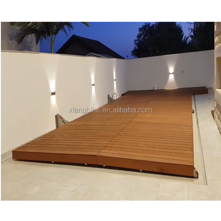 Nice Pool With Folding Type Automatic Deck Pool Cover Easy Install Automatic Deck Swimming Pool Cover