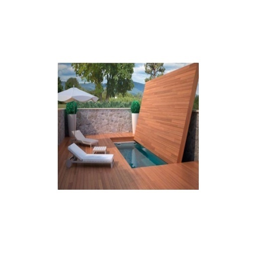 Moving Floor Pool Cover which can be used as a deck for home decoration