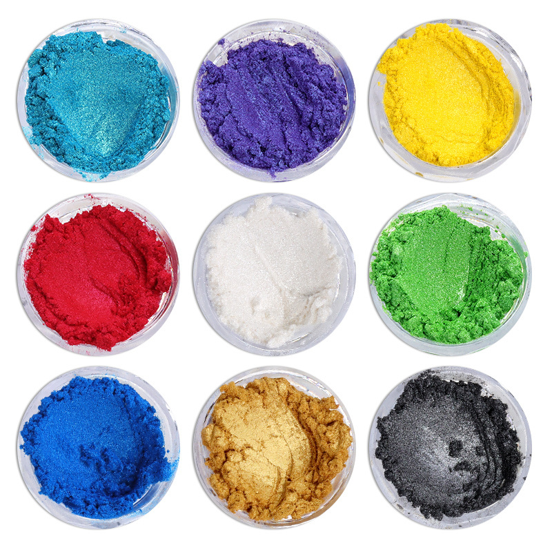 Watercolor Pearl Pigment Dry Shimmer Metallic Neon Cosmetic Grade Mica Powder Colors