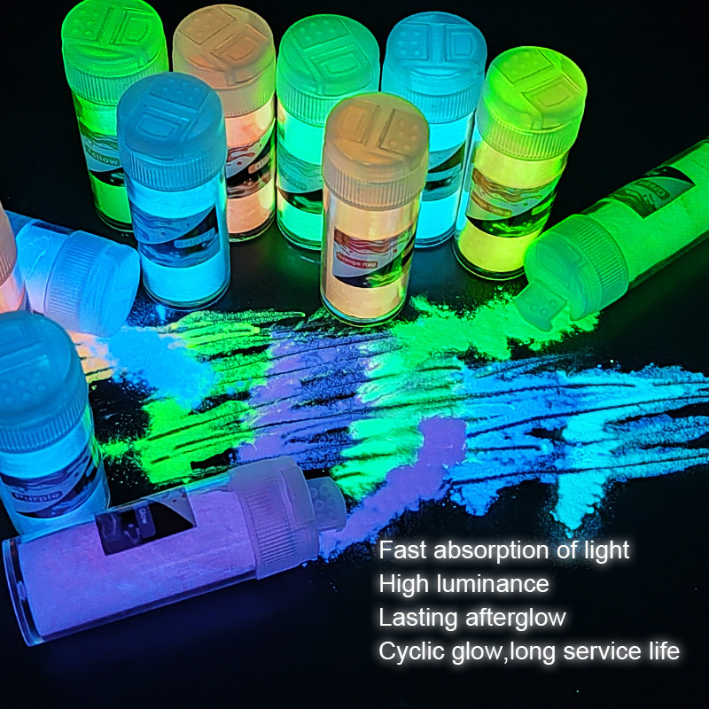 Strontium Aluminate Doped Europium Fluorescent Glow Powder Luminescent Pigment Glow In The Dark Powder