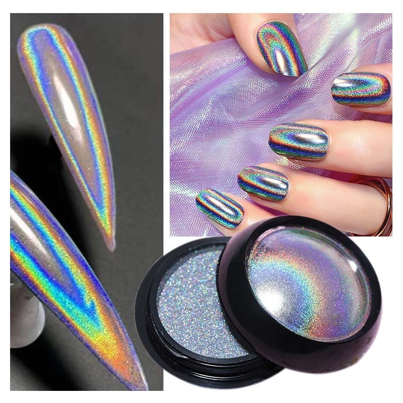 Holographic Micro Flake Pigment Holographic Loose Pigment Automotive Paint Metal Flake Glitter Powder